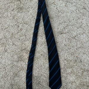 Harrods  Navy and Black Silk Tie